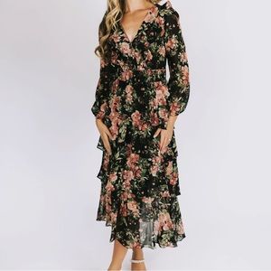 Fall floral dress